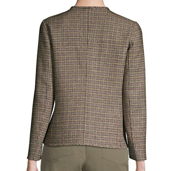 NWT Weekend Max Mara Virgin Wool Womens Borneo Jacket, Brown, 12 MSRP $725 - Picture 5 of 8